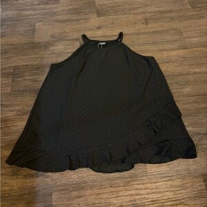 NWT Bloomchic Black Bobo Flowy Eyelet Halter Neck Tank Top Size 18-20